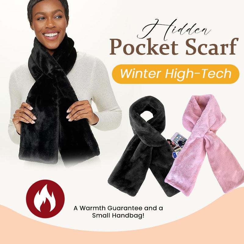 Black Friday Big Promotion Save 49%🔥Faux Fur Scarf With Hidden Zipper Pocket