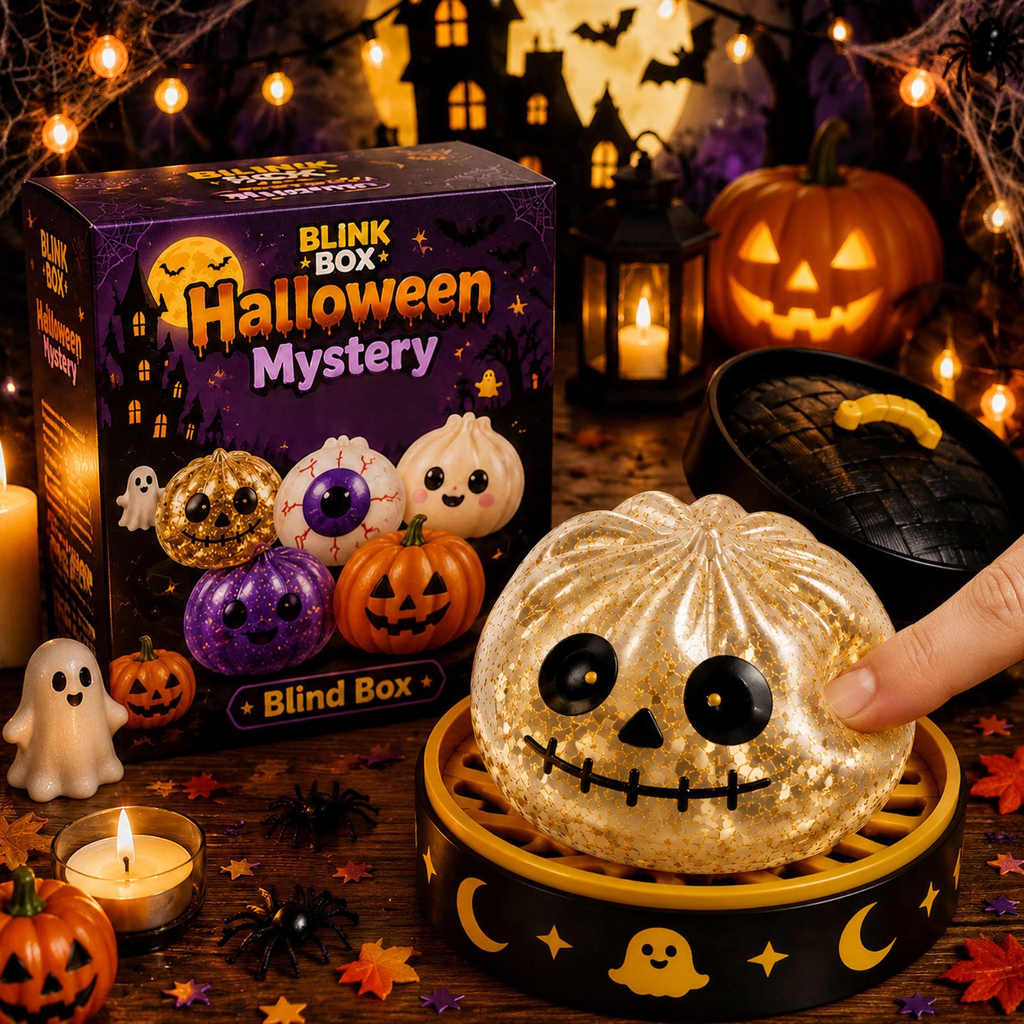 🎃 Halloween Dumpling Squishy™ – Choose Your Character (No Blind Box)