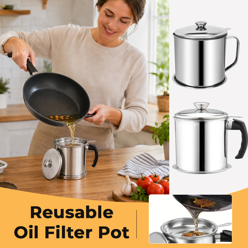 Stainless Steel Oil Filter Pot Can