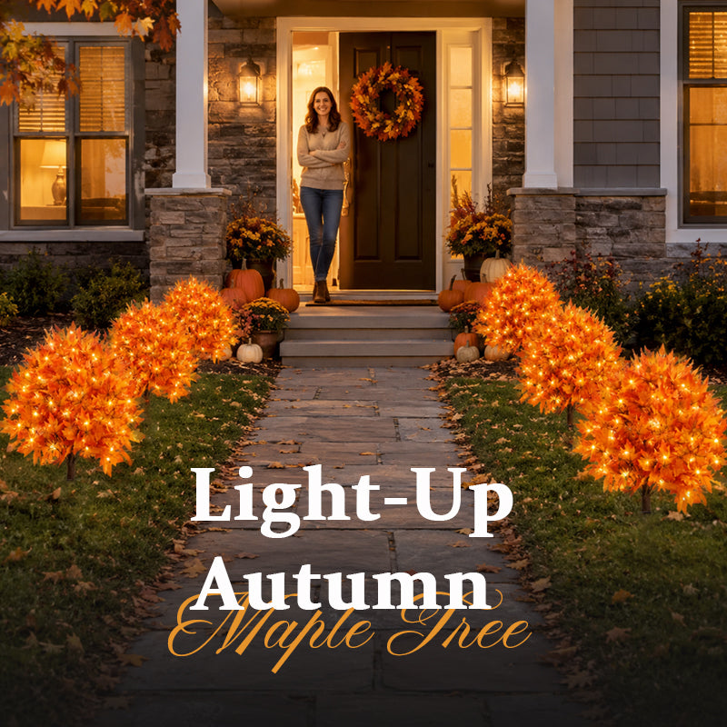 Light-Up Autumn Maple Tree – LED Fall Tree Ornament🍁🍂