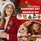 🎁 DIY Diamond Painting ☃️ Christmas Brooch Kit