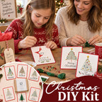 🎄🧵Christmas String Art Greeting Card DIY Kit – Handmade Gift for Family & Friends