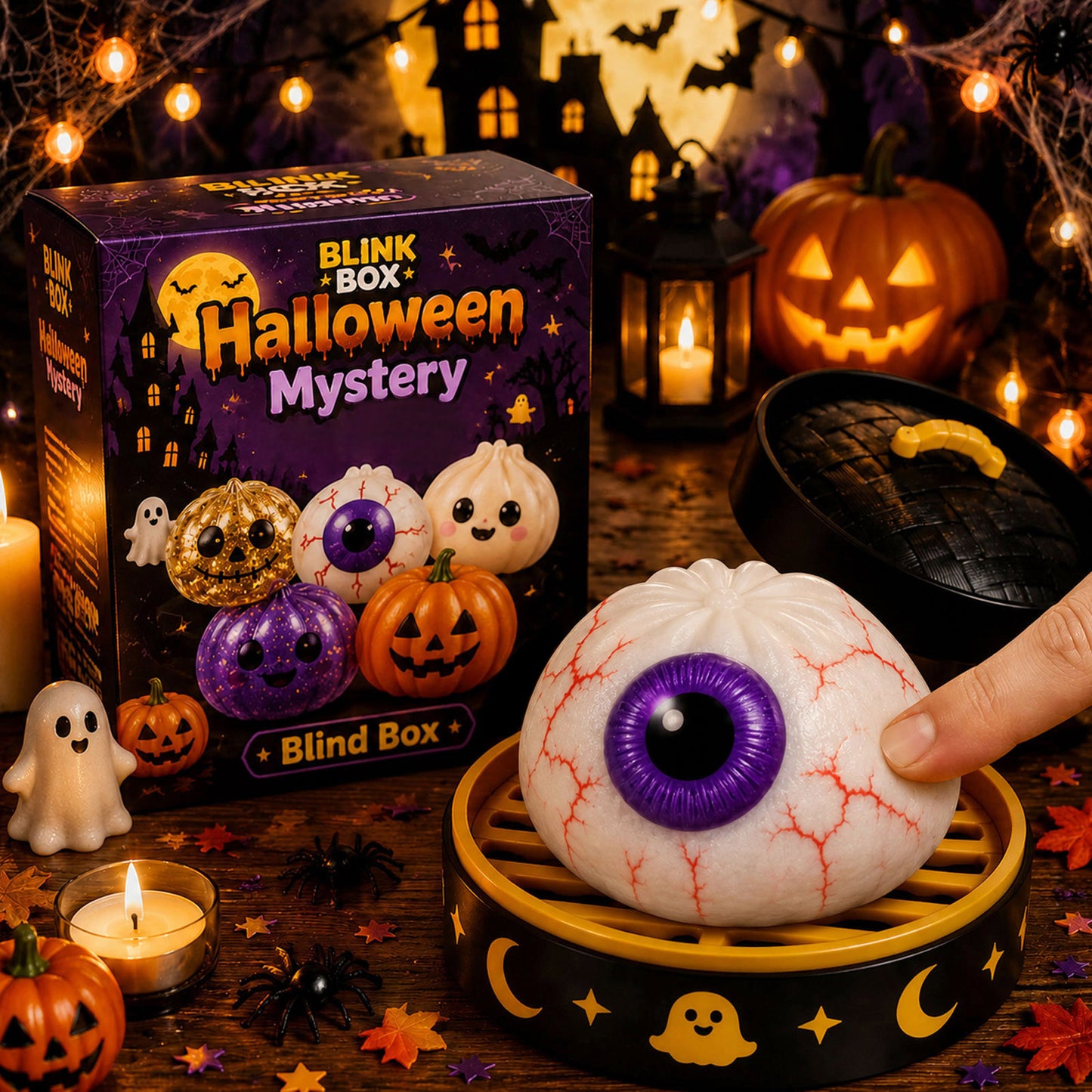 🎃 Halloween Dumpling Squishy™ – Choose Your Character (No Blind Box)