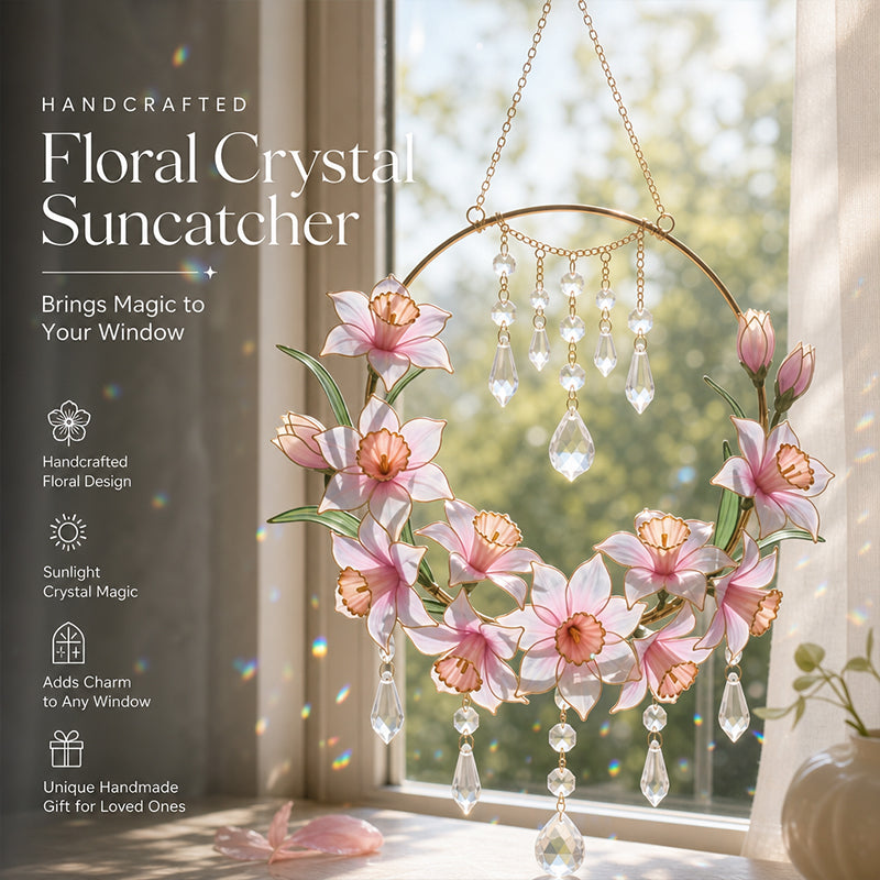 Floral Crystal Suncatcher