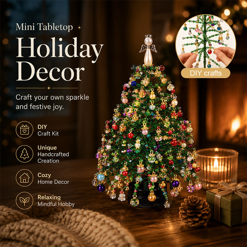 ⏳ Limited Time Offer — 50% OFF Today!🎄 Handmade Elegant Beaded Mini Christmas Tree