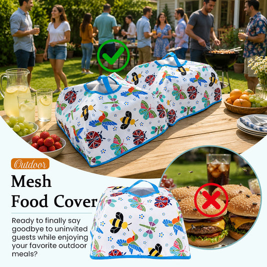 Pop-Up Mesh Food Tent Cover – Portable Outdoor Picnic & BBQ Protector 🏕️🍉