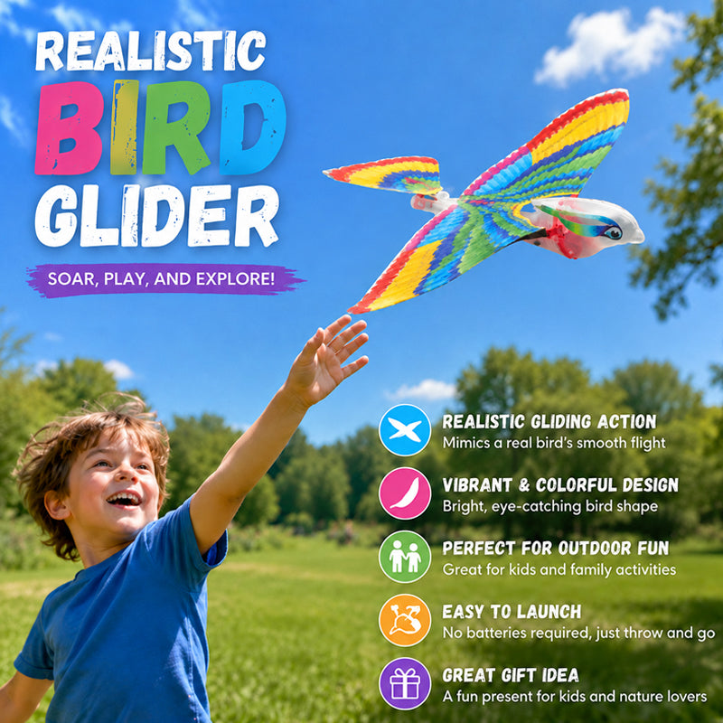 Flying Bird Glider Toy – Colorful Flapping Wing Outdoor Flyer