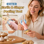 🧄 2-in-1 Garlic Peeler & Ginger Cleaner Tool