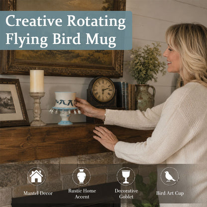 🕊️✨ Rotating Flying Bird Cup — Hidden Motion Art Drinkware