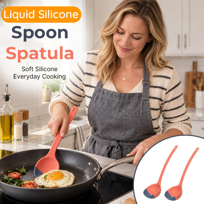 🍳 Silicone Spoon Spatula – Nonstick Flexible Kitchen Turner