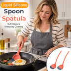 🍳 Silicone Spoon Spatula – Nonstick Flexible Kitchen Turner