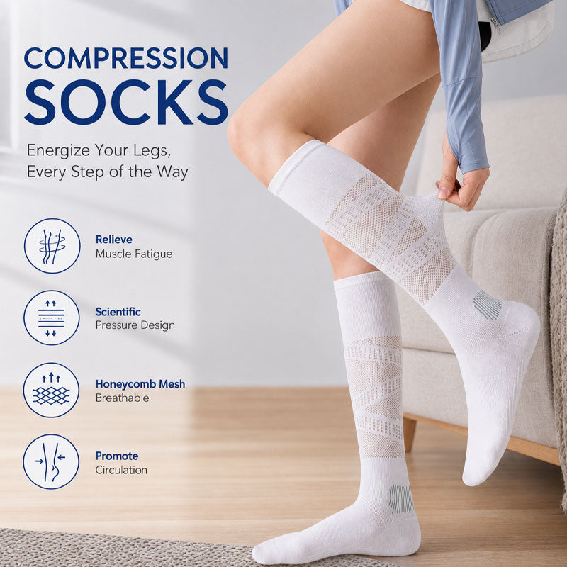 🔥Last Day 50% OFF 🦵Compression Calf Socks-Breathable, dry, and comfortable.