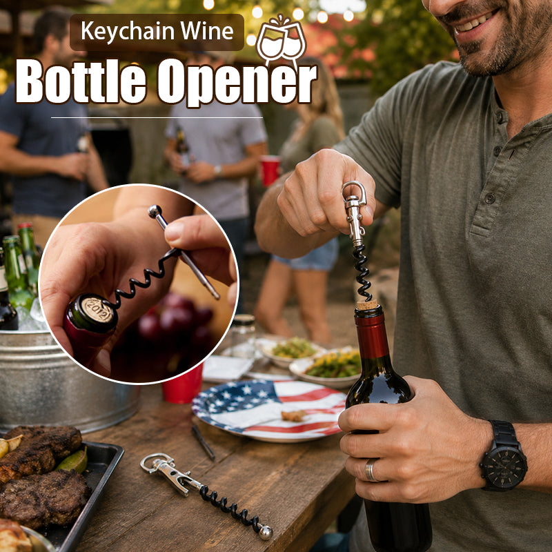 📢📢LAST DAY SALE 50% OFF✨Keychain Wine Bottle Opener 🔑🍷