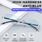🔥Buy one pair, get one free🔥Stylish reading glasses with autofocus｜Blue light filter · All-day comfort and crystal-clear vision