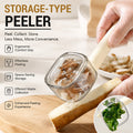 Storage Peeler with Storage Box Anti-splash Peeler