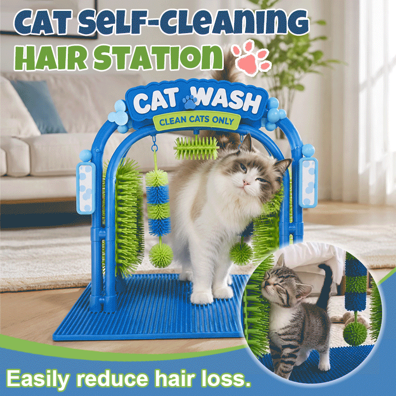 Cat Wash Grooming Station | Self‑Grooming Device for Cats 🐾