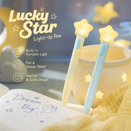 Enchanted Glow Pen: Whimsical Twist-Action & Squeezable Light-Up Topper