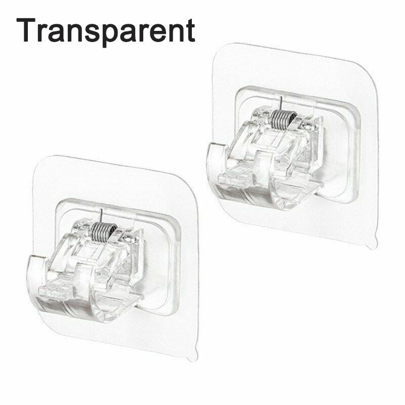 Drill-Free, Adjustable & Sturdy!💡Nail-Free Adjustable Curtain Rod Bracket (1 Pairs )