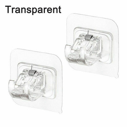 Drill-Free, Adjustable & Sturdy!💡Nail-Free Adjustable Curtain Rod Bracket (1 Pairs )