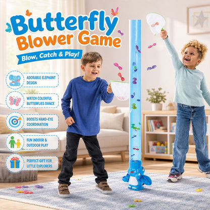 Elephant Butterfly Catch Game for Kids