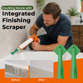 Caulk Nozzle with Integrated Trimming Scraper - Effortless Sealing & Finishing Tool 🛠️