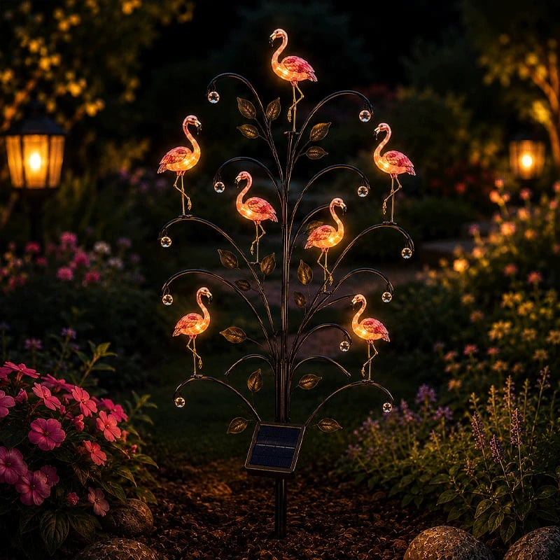 🦩Bird-Shaped Solar Stump Light