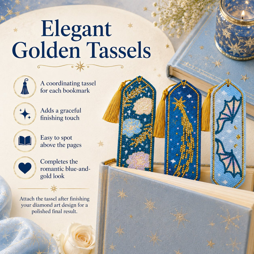 🌌Starlit Romance Diamond Art Bookmark Kit