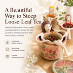 ☕ Hand-Glazed Sitting Lady Tea Infuser – Charming Everyday Ritual✨