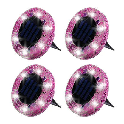 ✨ EDITORS' PICK: 50% OFF丨🌙 Solar Mosaic Disk Garden Lights