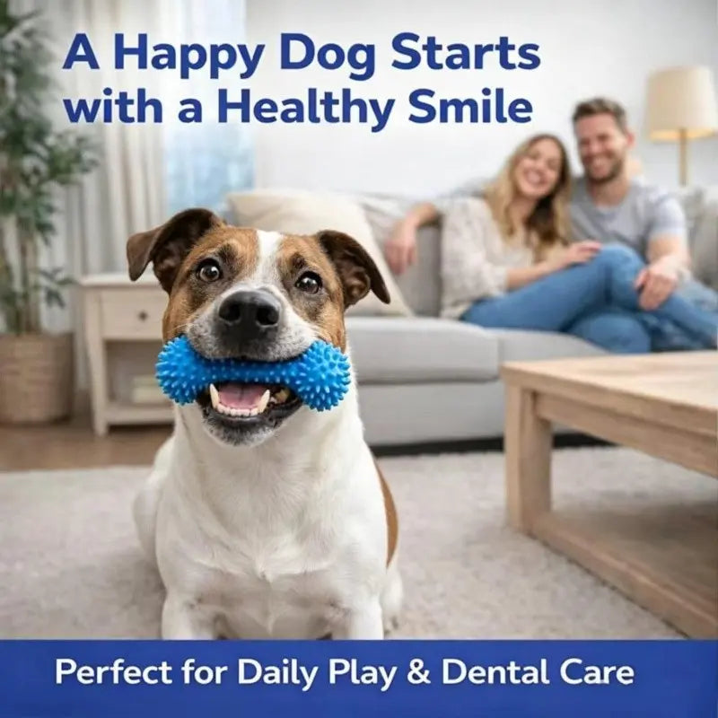 Adjustable Neck Strap Dog Tooth Cleaning Chew Stick