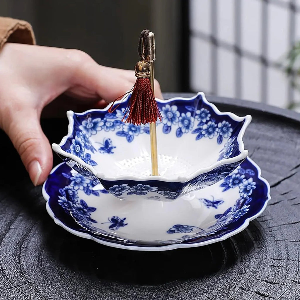 🍵✨Umbrella Ceramic Tea Strainer Set