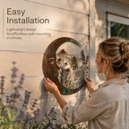 🌙 Enchanted Moon Garden Wall Art – Nature Inspired Metal Wall Decor for Home & Garden