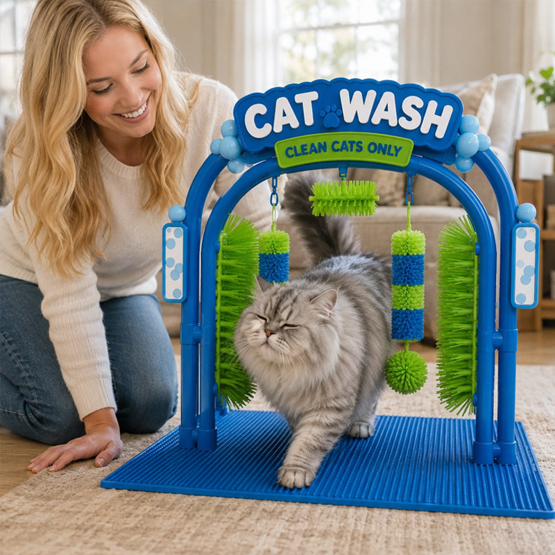 Cat Wash Grooming Station | Self‑Grooming Device for Cats 🐾
