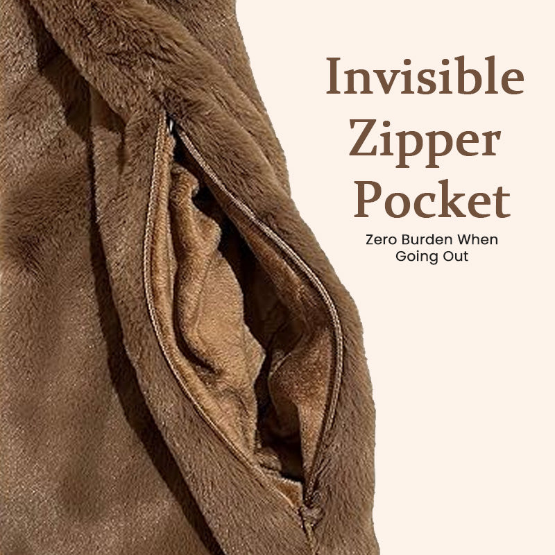 Black Friday Big Promotion Save 49%🔥Faux Fur Scarf With Hidden Zipper Pocket