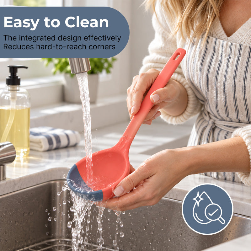 🍳 Silicone Spoon Spatula – Nonstick Flexible Kitchen Turner