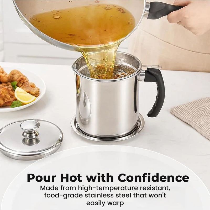 Stainless Steel Oil Filter Pot Can