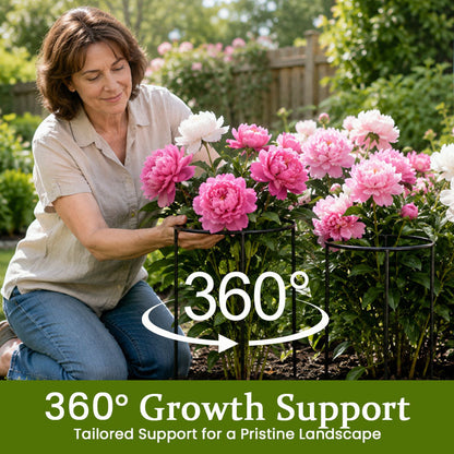 Round Plant Support Frame – Garden Stem Support Ring