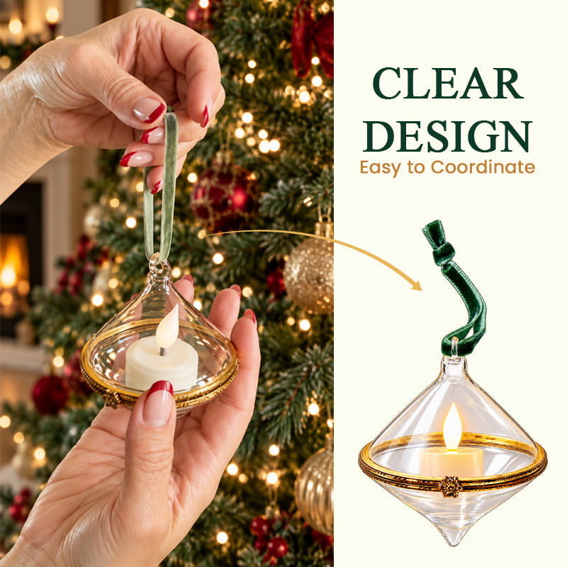 🎄 Vintage Transparent Christmas Tree Ornaments