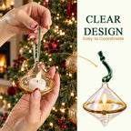 🎄 Vintage Transparent Christmas Tree Ornaments