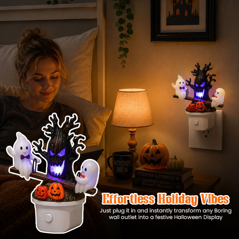 Spooky Cute See-Saw Ghost Glowing Night Light 🎃👻