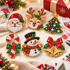 🎁 DIY Diamond Painting ☃️ Christmas Brooch Kit