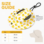 🐾 Pet Sun Hat – Adjustable Bucket Hat With Ear Openings & Chin Cord