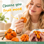 🍊🧲 Fruit-Shaped Magnetic Squeeze Toy (Free Felt Bag Included)