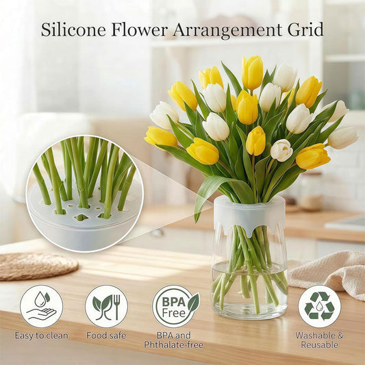 🌼Flexible Silicone Floral Grid — Helping You Create Stable and Elegant Floral Arrangements