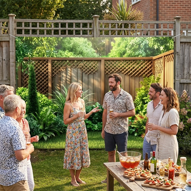 🌲🌸 Turn your garden into a magical woodland – one banner, endless allure! ✨