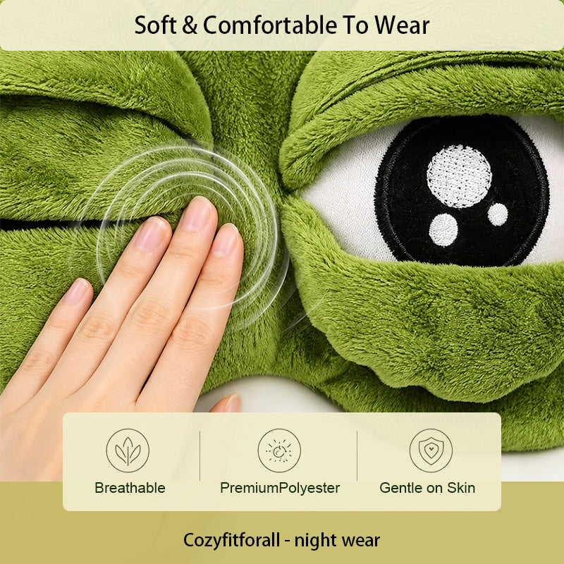 🐸 The Sleepy Frog Eye Mask