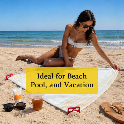 🏖️ Windproof Beach Towel Clips