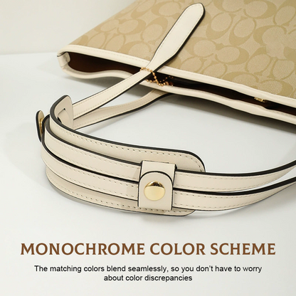 Tote bag modified shoulder strap with anti-slip and pressure-reducing shoulder pads