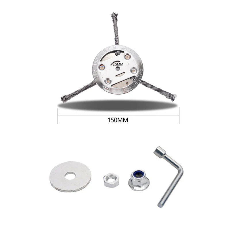 🔥 Replaceable cutting head for lawn mower / string trimmer - steel cutting head for lawn mowing 🌿✂️⚙️
