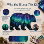 🐻Northern Lights Wildlife DIY Patchwork Kit